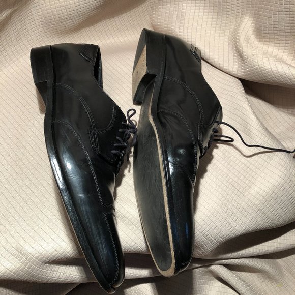 Johnston & Murphy oxford leather black shoes, 11.5 main image 5